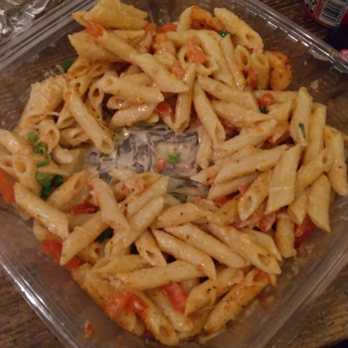 Chili's - a pasta dish in a plastic container - Tex-Mex Near Me - E Wareham, Massachusetts