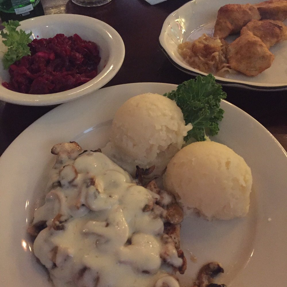 Christina's - Chicken with mushrooms and mozzarella and mash potatoes. - Polish Near Me - Brooklyn, New York Christina's - Chicken with mushrooms and mozzarella and mash potatoes. - Polish Near Me - Brooklyn, New York