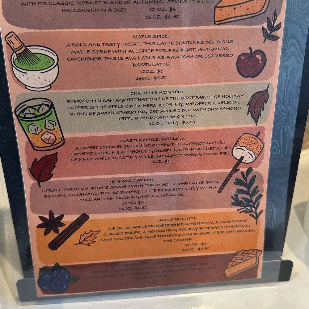 Penny Coffee Roasters - Autumn Menu - Nov 2025. - Coffee Roasteries Near Me - Glendora, California Penny Coffee Roasters - Autumn Menu - Nov 2025. - Coffee Roasteries Near Me - Glendora, California