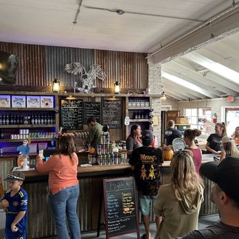Julian Station - a crowd of people at the bar - Wineries Near Me - Julian, California Julian Station - a crowd of people at the bar - Wineries Near Me - Julian, California