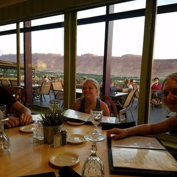 Sunset Grill - inside view, where we were originally seated - Steakhouses Near Me - Moab, Utah