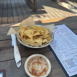 Chips with 1 salsa for 2 people