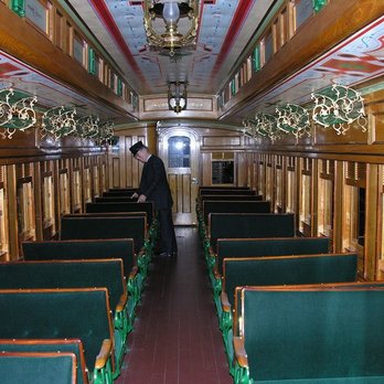 Nevada State Railroad Museum - Carson City - Inside one of the coach cars - Museums Near Me - Carson City, Nevada