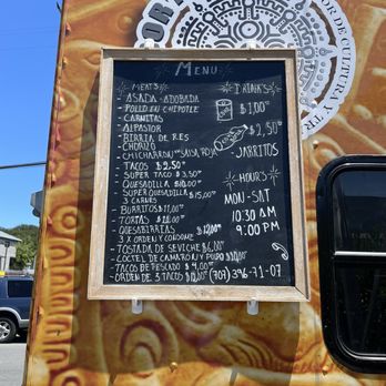 El Sazón Tradisional - Menu - Food Trucks Near Me - Napa, California