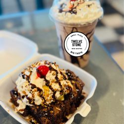 Twelve Stone - Oreo Shake and Brownie Sundae