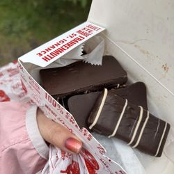 Dark chocolate cherry toffee