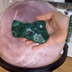 Gentiletti's Pass - Rose quartz and malachite