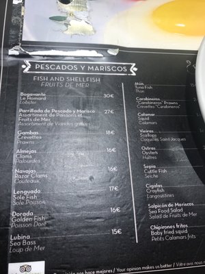 Menu photo 6 Bar Central Barcelona, B Menu photo 6 Bar Central Barcelona, B