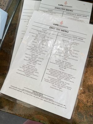 Menu photo 1 Café Corazón  Kansas City, MO