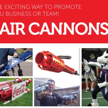 Techland Houston - Air Cannons - a spectacular way to market your team and build interaction with the crowd. - Party Equipment Rentals Near Me - Houston, Texas Techland Houston - Air Cannons - a spectacular way to market your team and build interaction with the crowd. - Party Equipment Rentals Near Me - Houston, Texas