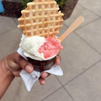 Bacio di Latte - Strawberry, coconut and pistachio - Gelato Near Me - Marina del Rey, California Bacio di Latte - Strawberry, coconut and pistachio - Gelato Near Me - Marina del Rey, California