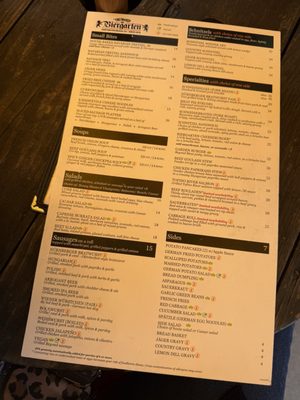 Menu photo 5 Biergarten at Old World Huntington Beach, CA