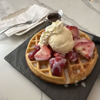 Prince Tea House - Create your own waffle - Tea Rooms Near Me - Flushing, New York