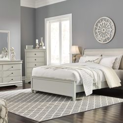 Best For Less - ASHLEY 6 PC SET $759 QUEEN BED DRESSER MIRROR (1) NIGHT STAND