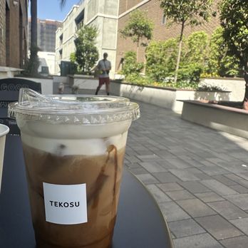 Tekosu Cafe - Gulan aren latte with almond milk - cream top so good! - Coffee & Tea Near Me - Arcadia, California Tekosu Cafe - Gulan aren latte with almond milk - cream top so good! - Coffee & Tea Near Me - Arcadia, California