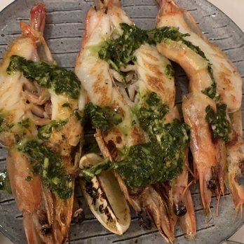 Common Lot - Seared Whole  Shrimps, chimichurri, grilled lime - New American Near Me - Millburn, New Jersey