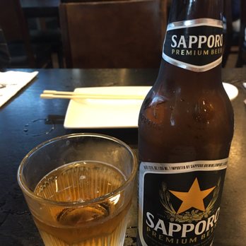 Ginza Sushi Japanese Restaurant - Small Sapporo during HH ($2.95) - Japanese Near Me - Fullerton, California