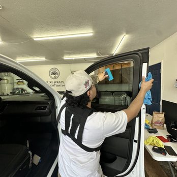 Luxe Wraps & Tint - Installing Ceramic Tint in my Shop - Car Window Tinting Near Me Luxe Wraps & Tint - Installing Ceramic Tint in my Shop - Car Window Tinting Near Me