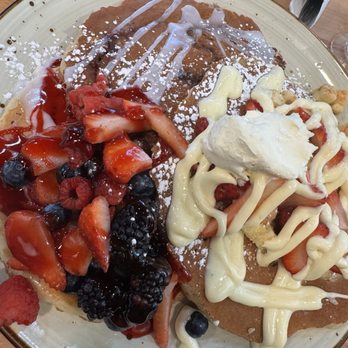 Eggcited Brunch House - Pancake flight- huge and delish! - Breakfast & Brunch Near Me - McKinney, Texas Eggcited Brunch House - Pancake flight- huge and delish! - Breakfast & Brunch Near Me - McKinney, Texas