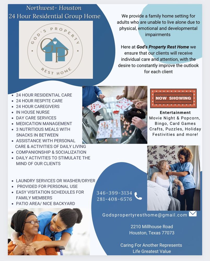 God’s Property Rest Home - home care agency in Houston, TX