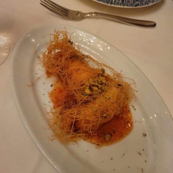 Kellari Taverna - Do not recall the name of this dish - its fried Phyllo and Cheese. The apricot jam is wonderful. - Greek Near Me - New York, New York Kellari Taverna - Do not recall the name of this dish - its fried Phyllo and Cheese. The apricot jam is wonderful. - Greek Near Me - New York, New York