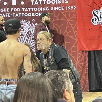 Donald E Stephens Convention Center - 3.18.23 - 9pm judging table for best tattoo of the day in color and b/w categories. - Stadiums & Arenas Near Me - Rosemont, Illinois Donald E Stephens Convention Center - 3.18.23 - 9pm judging table for best tattoo of the day in color and b/w categories. - Stadiums & Arenas Near Me - Rosemont, Illinois