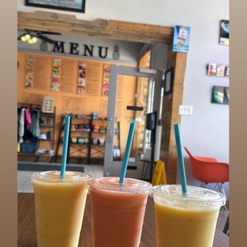 Lolo Kai - Pineapple Express Smoothie (yellow colored smoothies) - New American Near Me - Galveston, Texas Lolo Kai - Pineapple Express Smoothie (yellow colored smoothies) - New American Near Me - Galveston, Texas