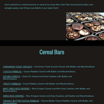 Staci Mae's - the menu for the restaurant - Desserts Near Me