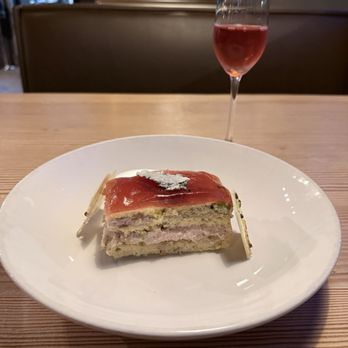 Tinker Street - Strawberry dacquoise and strawberry vermouth - Wine Bars Near Me - Indianapolis, Indiana