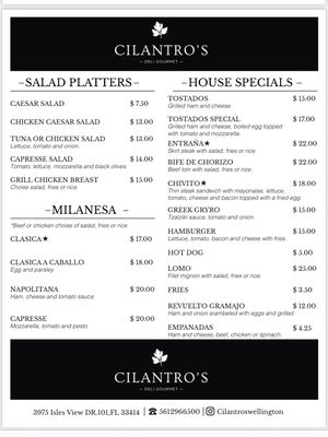 Menu photo 5 Cilantro's Gourmet Deli Wellington, FL Menu photo 5 Cilantro's Gourmet Deli Wellington, FL