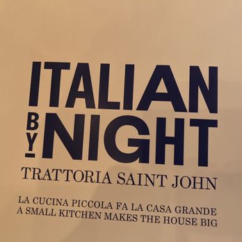 Italian By Night - Italian Near Me - Saint John, New Brunswick