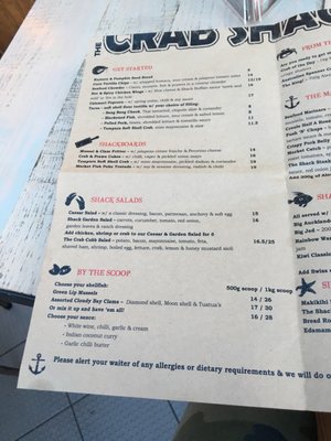 Menu photo 5 The Crab Shack Auckland, AUK Menu photo 5 The Crab Shack Auckland, AUK