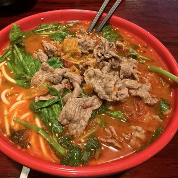Kitty Noodle House - Pickled chilli beef rice noodle - Chinese Near Me - Mountain View, California Kitty Noodle House - Pickled chilli beef rice noodle - Chinese Near Me - Mountain View, California