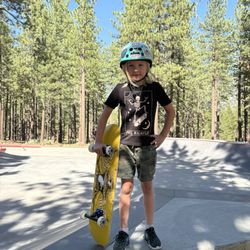 The Village Board Shop - She loves her custom board! Ready to shred!