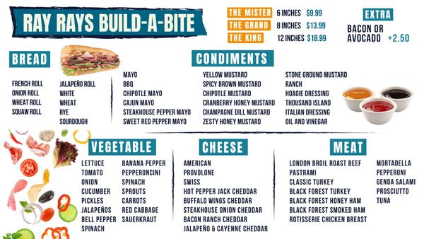 Menu photo 8 Mr. Ray Rays Gourmet Sandwiches El Cajon, CA