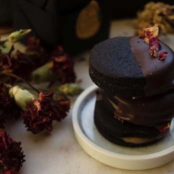 Black Rose Briar - a stack of chocolate cakes - Custom Cakes Near Me Black Rose Briar - a stack of chocolate cakes - Custom Cakes Near Me