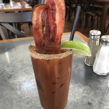 Boon Fly Cafe - Spicy Bacon Bloody Mary $(13) good, but didn't live up to hype - American Near Me - Napa, California