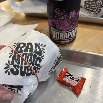 Rad Magic Subs - Sub cut in half - Sandwiches Near Me - Portland, Oregon