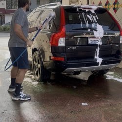 Quick Splash 'n' Dash Car Wash - had to rush through the process so we wouldn't get charged even more
