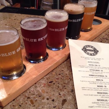 Blue Skye Brewery & Eats - The flight - Pizza Near Me - Salina, Kansas Blue Skye Brewery & Eats - The flight - Pizza Near Me - Salina, Kansas