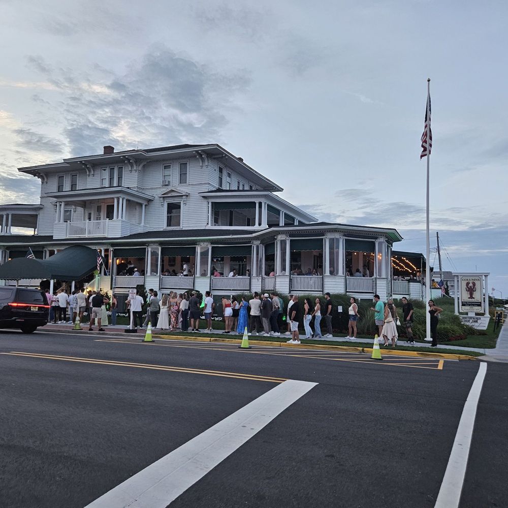 The Columns - Line to get in - Seafood Near Me - Avon by the Sea, New Jersey The Columns - Line to get in - Seafood Near Me - Avon by the Sea, New Jersey