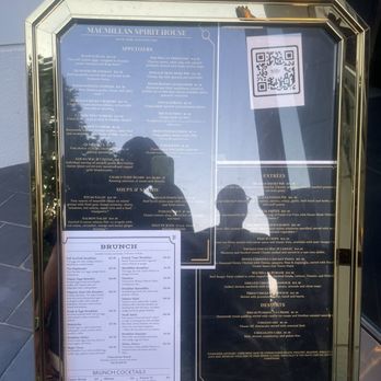 MacMillan Spirit House - Outside Menu - Whiskey Bars Near Me - Alexandria, Virginia