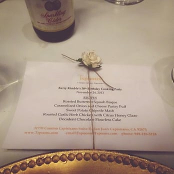 Tspoons - They made these for the evening--so cute! - Cooking Schools Near Me - San Juan Capistrano, California Tspoons - They made these for the evening--so cute! - Cooking Schools Near Me - San Juan Capistrano, California