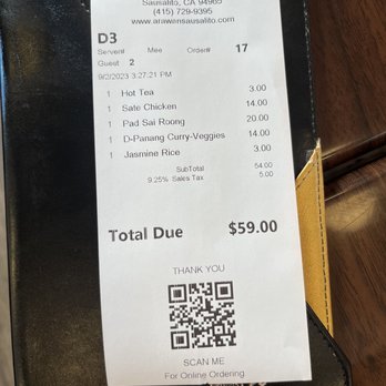 Arawan Thai Cuisine - Thai Near Me - Sausalito, California