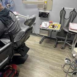 Parkview Family Dental - The dentist chair arm rest on both sides wouldn't move and they had  no space to fit his chair