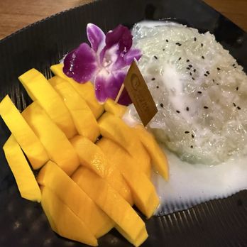 Cilantro Grill - Mango and sticky rice - Thai Near Me - Cedar Park, Texas Cilantro Grill - Mango and sticky rice - Thai Near Me - Cedar Park, Texas