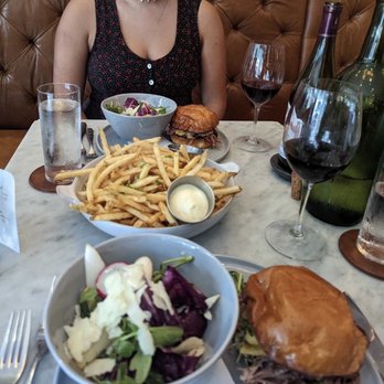 Le Mazet - Duck sandwich with a side order of fries - Wine Bars Near Me - West Hartford, Connecticut