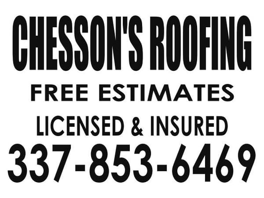 Chesson's Roofing Logo
