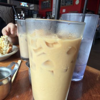 Café Eclectic - Decaf iced americano with vanilla syrup and half/half. - Breakfast & Brunch Near Me - Memphis, Tennessee Café Eclectic - Decaf iced americano with vanilla syrup and half/half. - Breakfast & Brunch Near Me - Memphis, Tennessee