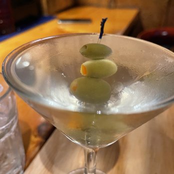 New England Steak & Seafood - Very full dirty martini - American Near Me - Mendon, Massachusetts
